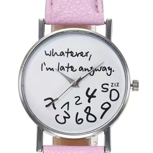 Watch Statement Watch Chunky Quartz Analog Adjustable Band Barbie Pink Women OS - Picture 3 of 16